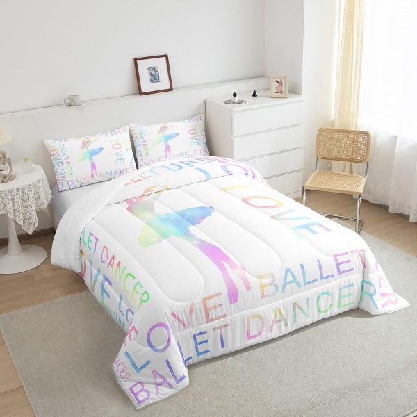 Cute Mermaid Comforter Set Twin Size,Kawaii Unicorn Duvet Insert for Kid Teen Boys Girls Room Decor,Cartoon Rainbow Stars Quilted Duvet,Fairy Tale Theme Quilt Cover with 1 Pillowcase - Image 34