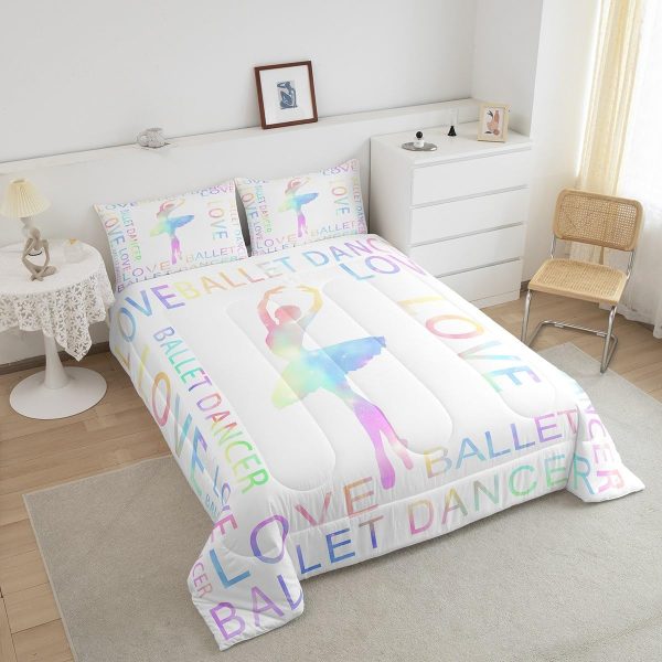 Cute Mermaid Comforter Set Twin Size,Kawaii Unicorn Duvet Insert for Kid Teen Boys Girls Room Decor,Cartoon Rainbow Stars Quilted Duvet,Fairy Tale Theme Quilt Cover with 1 Pillowcase - Image 36