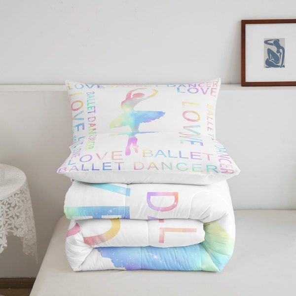 Cute Mermaid Comforter Set Twin Size,Kawaii Unicorn Duvet Insert for Kid Teen Boys Girls Room Decor,Cartoon Rainbow Stars Quilted Duvet,Fairy Tale Theme Quilt Cover with 1 Pillowcase - Image 37