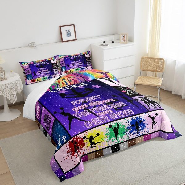Cute Mermaid Comforter Set Twin Size,Kawaii Unicorn Duvet Insert for Kid Teen Boys Girls Room Decor,Cartoon Rainbow Stars Quilted Duvet,Fairy Tale Theme Quilt Cover with 1 Pillowcase - Image 41