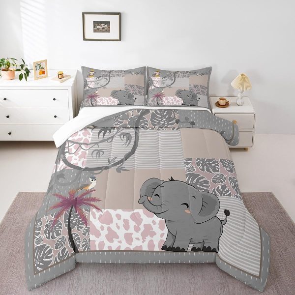 Cute Mermaid Comforter Set Twin Size,Kawaii Unicorn Duvet Insert for Kid Teen Boys Girls Room Decor,Cartoon Rainbow Stars Quilted Duvet,Fairy Tale Theme Quilt Cover with 1 Pillowcase - Image 54