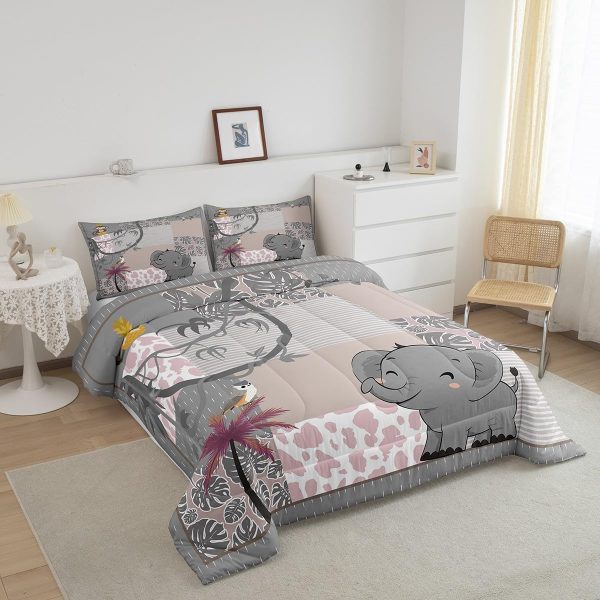 Cute Mermaid Comforter Set Twin Size,Kawaii Unicorn Duvet Insert for Kid Teen Boys Girls Room Decor,Cartoon Rainbow Stars Quilted Duvet,Fairy Tale Theme Quilt Cover with 1 Pillowcase - Image 55