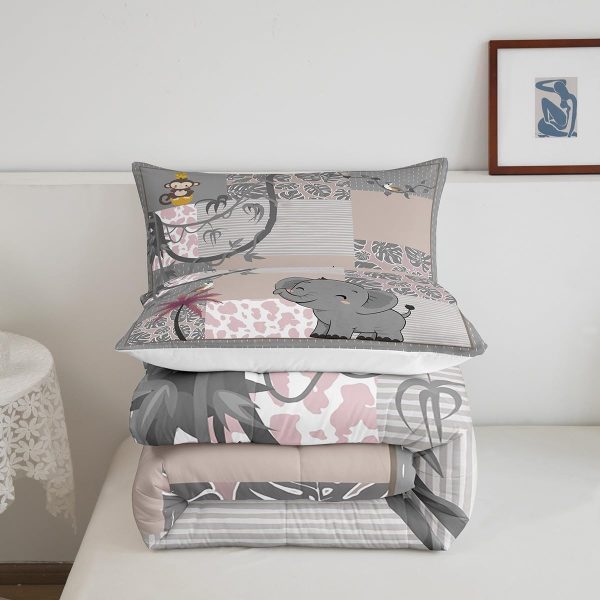 Cute Mermaid Comforter Set Twin Size,Kawaii Unicorn Duvet Insert for Kid Teen Boys Girls Room Decor,Cartoon Rainbow Stars Quilted Duvet,Fairy Tale Theme Quilt Cover with 1 Pillowcase - Image 58