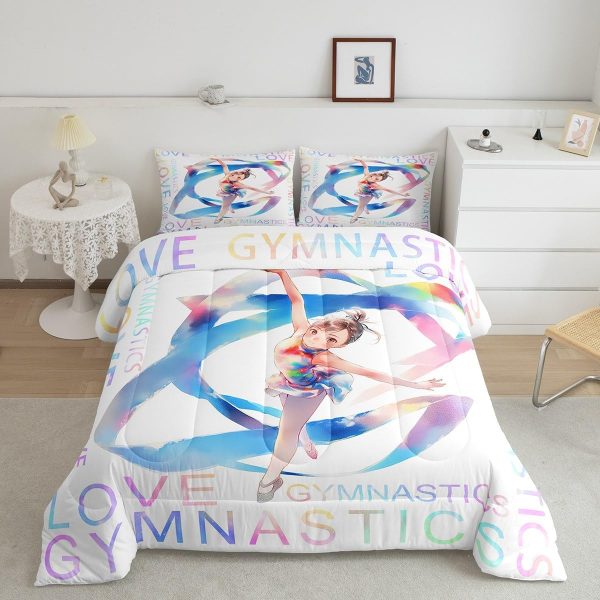 Cute Mermaid Comforter Set Twin Size,Kawaii Unicorn Duvet Insert for Kid Teen Boys Girls Room Decor,Cartoon Rainbow Stars Quilted Duvet,Fairy Tale Theme Quilt Cover with 1 Pillowcase - Image 74