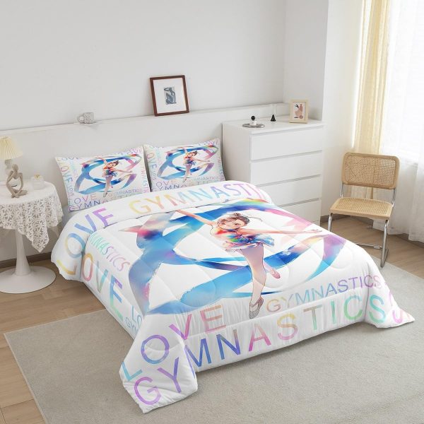 Cute Mermaid Comforter Set Twin Size,Kawaii Unicorn Duvet Insert for Kid Teen Boys Girls Room Decor,Cartoon Rainbow Stars Quilted Duvet,Fairy Tale Theme Quilt Cover with 1 Pillowcase - Image 76