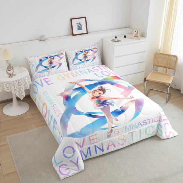 Cute Mermaid Comforter Set Twin Size,Kawaii Unicorn Duvet Insert for Kid Teen Boys Girls Room Decor,Cartoon Rainbow Stars Quilted Duvet,Fairy Tale Theme Quilt Cover with 1 Pillowcase - Image 77