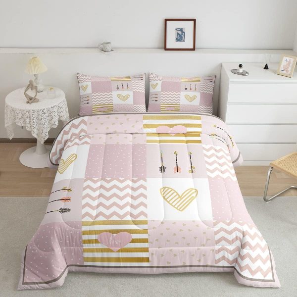 Cute Mermaid Comforter Set Twin Size,Kawaii Unicorn Duvet Insert for Kid Teen Boys Girls Room Decor,Cartoon Rainbow Stars Quilted Duvet,Fairy Tale Theme Quilt Cover with 1 Pillowcase - Image 94