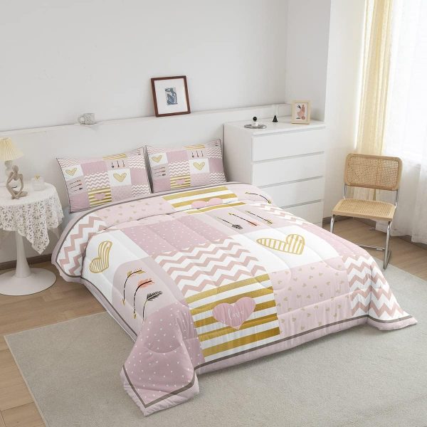 Cute Mermaid Comforter Set Twin Size,Kawaii Unicorn Duvet Insert for Kid Teen Boys Girls Room Decor,Cartoon Rainbow Stars Quilted Duvet,Fairy Tale Theme Quilt Cover with 1 Pillowcase - Image 96