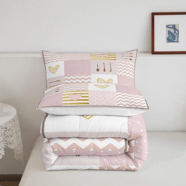 Cute Mermaid Comforter Set Twin Size,Kawaii Unicorn Duvet Insert for Kid Teen Boys Girls Room Decor,Cartoon Rainbow Stars Quilted Duvet,Fairy Tale Theme Quilt Cover with 1 Pillowcase - Image 98