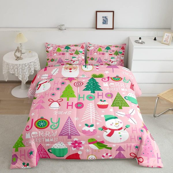 Cute Mermaid Comforter Set Twin Size,Kawaii Unicorn Duvet Insert for Kid Teen Boys Girls Room Decor,Cartoon Rainbow Stars Quilted Duvet,Fairy Tale Theme Quilt Cover with 1 Pillowcase - Image 129