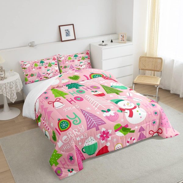Cute Mermaid Comforter Set Twin Size,Kawaii Unicorn Duvet Insert for Kid Teen Boys Girls Room Decor,Cartoon Rainbow Stars Quilted Duvet,Fairy Tale Theme Quilt Cover with 1 Pillowcase - Image 130