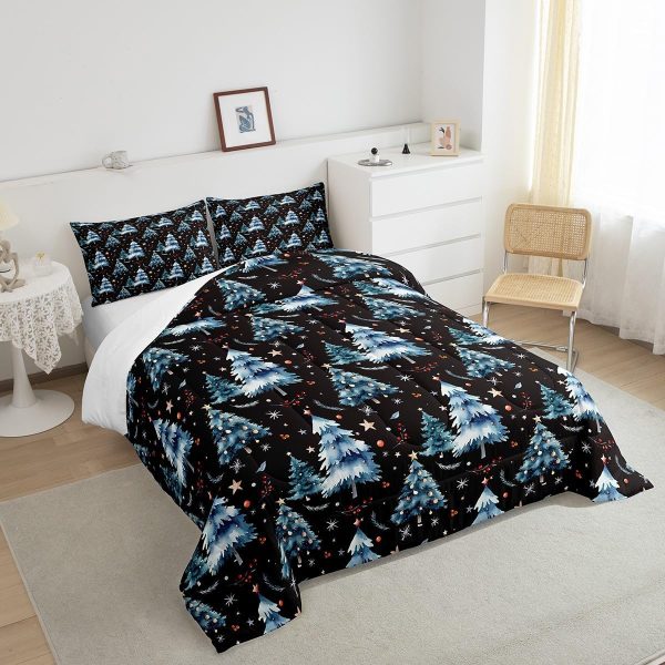 Cute Mermaid Comforter Set Twin Size,Kawaii Unicorn Duvet Insert for Kid Teen Boys Girls Room Decor,Cartoon Rainbow Stars Quilted Duvet,Fairy Tale Theme Quilt Cover with 1 Pillowcase - Image 152