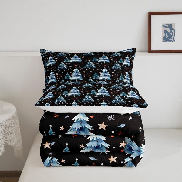 Cute Mermaid Comforter Set Twin Size,Kawaii Unicorn Duvet Insert for Kid Teen Boys Girls Room Decor,Cartoon Rainbow Stars Quilted Duvet,Fairy Tale Theme Quilt Cover with 1 Pillowcase - Image 153