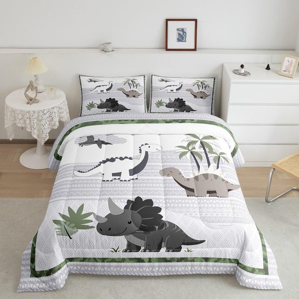 Boys Gamepad King Size Comforter Set Kids Honeycomb Geometry Decor All Season Bedding Set for Girls Teens Reversible Gaming Video Games Comforter Green and Blue Decor Quilt Set Bedroom Collection 3Pcs - Image 28