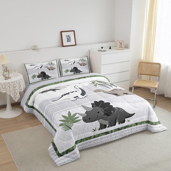 Boys Gamepad King Size Comforter Set Kids Honeycomb Geometry Decor All Season Bedding Set for Girls Teens Reversible Gaming Video Games Comforter Green and Blue Decor Quilt Set Bedroom Collection 3Pcs - Image 29