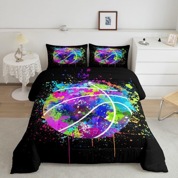 Boys Gamepad King Size Comforter Set Kids Honeycomb Geometry Decor All Season Bedding Set for Girls Teens Reversible Gaming Video Games Comforter Green and Blue Decor Quilt Set Bedroom Collection 3Pcs - Image 35