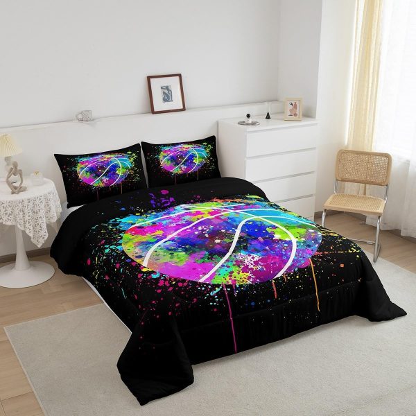 Boys Gamepad King Size Comforter Set Kids Honeycomb Geometry Decor All Season Bedding Set for Girls Teens Reversible Gaming Video Games Comforter Green and Blue Decor Quilt Set Bedroom Collection 3Pcs - Image 36