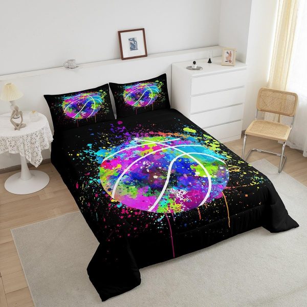 Boys Gamepad King Size Comforter Set Kids Honeycomb Geometry Decor All Season Bedding Set for Girls Teens Reversible Gaming Video Games Comforter Green and Blue Decor Quilt Set Bedroom Collection 3Pcs - Image 37