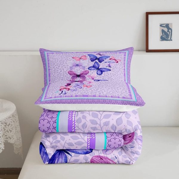 Cute Mermaid Comforter Set Twin Size,Kawaii Unicorn Duvet Insert for Kid Teen Boys Girls Room Decor,Cartoon Rainbow Stars Quilted Duvet,Fairy Tale Theme Quilt Cover with 1 Pillowcase - Image 168