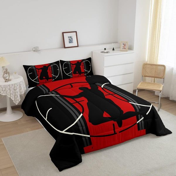 Boys Gamepad King Size Comforter Set Kids Honeycomb Geometry Decor All Season Bedding Set for Girls Teens Reversible Gaming Video Games Comforter Green and Blue Decor Quilt Set Bedroom Collection 3Pcs - Image 44