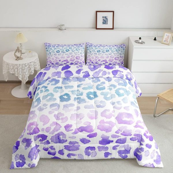 Cute Mermaid Comforter Set Twin Size,Kawaii Unicorn Duvet Insert for Kid Teen Boys Girls Room Decor,Cartoon Rainbow Stars Quilted Duvet,Fairy Tale Theme Quilt Cover with 1 Pillowcase - Image 189