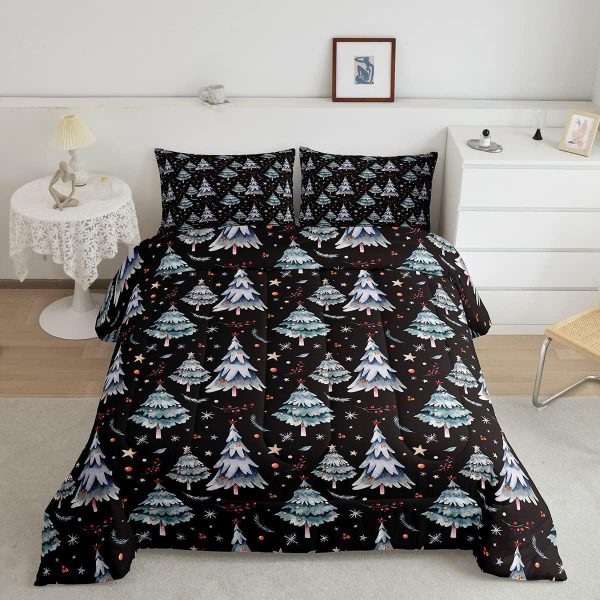 Cute Mermaid Comforter Set Twin Size,Kawaii Unicorn Duvet Insert for Kid Teen Boys Girls Room Decor,Cartoon Rainbow Stars Quilted Duvet,Fairy Tale Theme Quilt Cover with 1 Pillowcase - Image 194