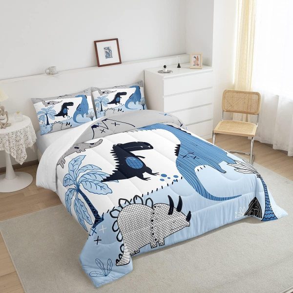 Boys Gamepad King Size Comforter Set Kids Honeycomb Geometry Decor All Season Bedding Set for Girls Teens Reversible Gaming Video Games Comforter Green and Blue Decor Quilt Set Bedroom Collection 3Pcs - Image 71