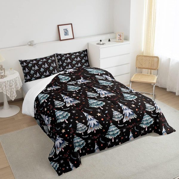 Cute Mermaid Comforter Set Twin Size,Kawaii Unicorn Duvet Insert for Kid Teen Boys Girls Room Decor,Cartoon Rainbow Stars Quilted Duvet,Fairy Tale Theme Quilt Cover with 1 Pillowcase - Image 195
