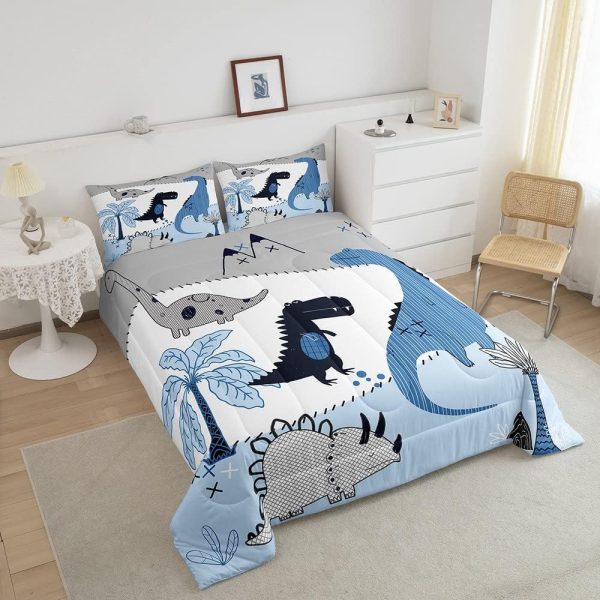 Boys Gamepad King Size Comforter Set Kids Honeycomb Geometry Decor All Season Bedding Set for Girls Teens Reversible Gaming Video Games Comforter Green and Blue Decor Quilt Set Bedroom Collection 3Pcs - Image 73