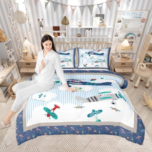 Boys Gamepad King Size Comforter Set Kids Honeycomb Geometry Decor All Season Bedding Set for Girls Teens Reversible Gaming Video Games Comforter Green and Blue Decor Quilt Set Bedroom Collection 3Pcs - Image 75