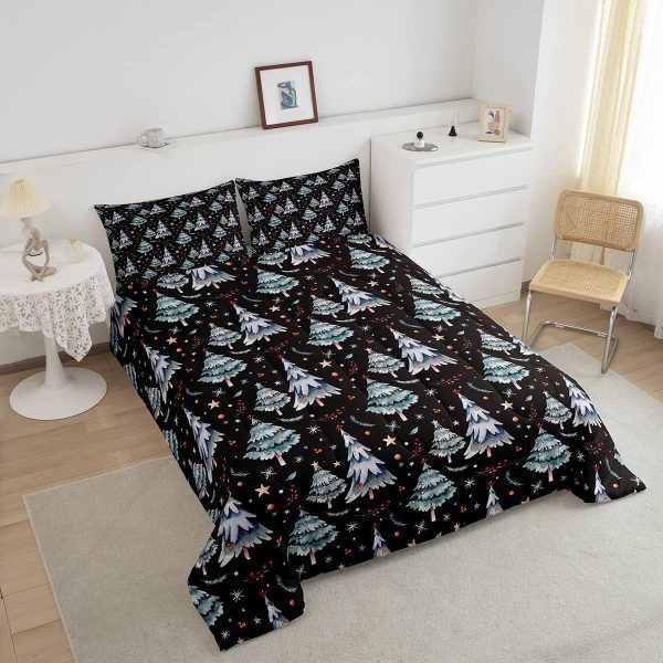 Cute Mermaid Comforter Set Twin Size,Kawaii Unicorn Duvet Insert for Kid Teen Boys Girls Room Decor,Cartoon Rainbow Stars Quilted Duvet,Fairy Tale Theme Quilt Cover with 1 Pillowcase - Image 197