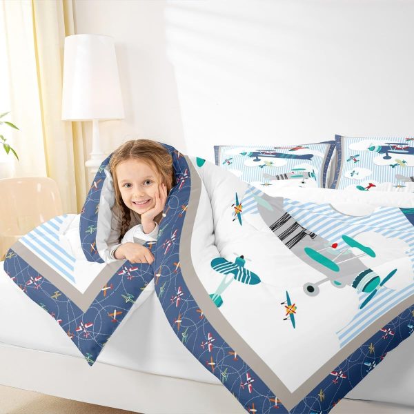 Boys Gamepad King Size Comforter Set Kids Honeycomb Geometry Decor All Season Bedding Set for Girls Teens Reversible Gaming Video Games Comforter Green and Blue Decor Quilt Set Bedroom Collection 3Pcs - Image 76