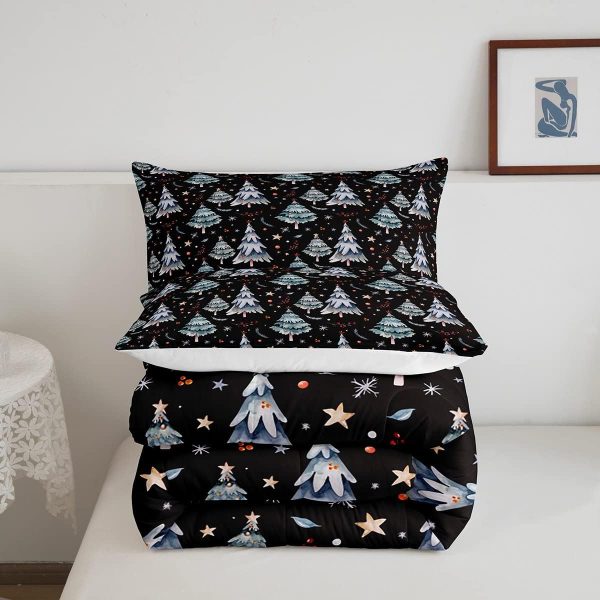 Cute Mermaid Comforter Set Twin Size,Kawaii Unicorn Duvet Insert for Kid Teen Boys Girls Room Decor,Cartoon Rainbow Stars Quilted Duvet,Fairy Tale Theme Quilt Cover with 1 Pillowcase - Image 198