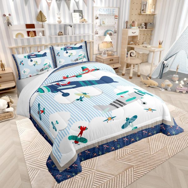 Boys Gamepad King Size Comforter Set Kids Honeycomb Geometry Decor All Season Bedding Set for Girls Teens Reversible Gaming Video Games Comforter Green and Blue Decor Quilt Set Bedroom Collection 3Pcs - Image 79