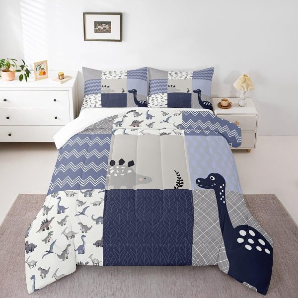 Boys Gamepad King Size Comforter Set Kids Honeycomb Geometry Decor All Season Bedding Set for Girls Teens Reversible Gaming Video Games Comforter Green and Blue Decor Quilt Set Bedroom Collection 3Pcs - Image 107