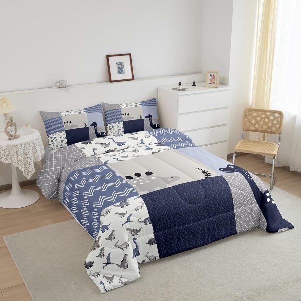 Boys Gamepad King Size Comforter Set Kids Honeycomb Geometry Decor All Season Bedding Set for Girls Teens Reversible Gaming Video Games Comforter Green and Blue Decor Quilt Set Bedroom Collection 3Pcs - Image 108