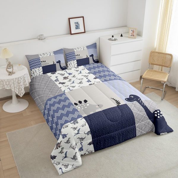 Boys Gamepad King Size Comforter Set Kids Honeycomb Geometry Decor All Season Bedding Set for Girls Teens Reversible Gaming Video Games Comforter Green and Blue Decor Quilt Set Bedroom Collection 3Pcs - Image 109