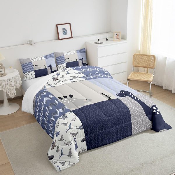 Boys Gamepad King Size Comforter Set Kids Honeycomb Geometry Decor All Season Bedding Set for Girls Teens Reversible Gaming Video Games Comforter Green and Blue Decor Quilt Set Bedroom Collection 3Pcs - Image 110