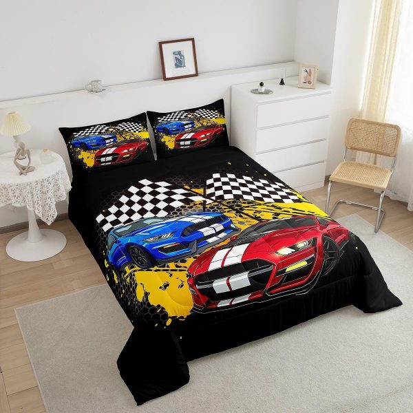 Boys Gamepad King Size Comforter Set Kids Honeycomb Geometry Decor All Season Bedding Set for Girls Teens Reversible Gaming Video Games Comforter Green and Blue Decor Quilt Set Bedroom Collection 3Pcs - Image 114