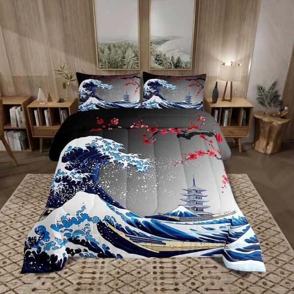 Cute Dragon Comforter Set Twin Size Mushroom Floral Butterfly Bedding Set Bedroom Decor for Kids Boys Girls Fantasy Purple Orange Wings Dragon All Season Blanket Gift Dragons Lover Son Birthday,2Pcs - Image 23