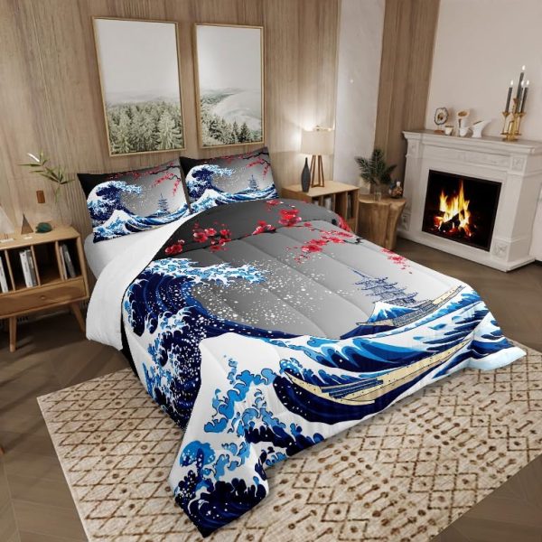 Cute Dragon Comforter Set Twin Size Mushroom Floral Butterfly Bedding Set Bedroom Decor for Kids Boys Girls Fantasy Purple Orange Wings Dragon All Season Blanket Gift Dragons Lover Son Birthday,2Pcs - Image 24