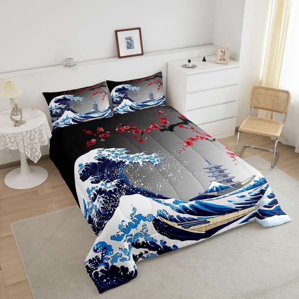 Cute Dragon Comforter Set Twin Size Mushroom Floral Butterfly Bedding Set Bedroom Decor for Kids Boys Girls Fantasy Purple Orange Wings Dragon All Season Blanket Gift Dragons Lover Son Birthday,2Pcs - Image 26
