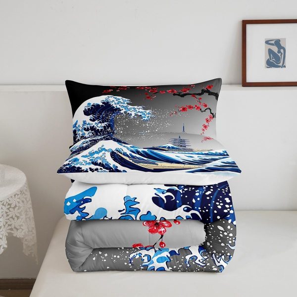 Cute Dragon Comforter Set Twin Size Mushroom Floral Butterfly Bedding Set Bedroom Decor for Kids Boys Girls Fantasy Purple Orange Wings Dragon All Season Blanket Gift Dragons Lover Son Birthday,2Pcs - Image 27