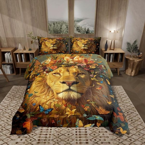 Cute Dragon Comforter Set Twin Size Mushroom Floral Butterfly Bedding Set Bedroom Decor for Kids Boys Girls Fantasy Purple Orange Wings Dragon All Season Blanket Gift Dragons Lover Son Birthday,2Pcs - Image 53