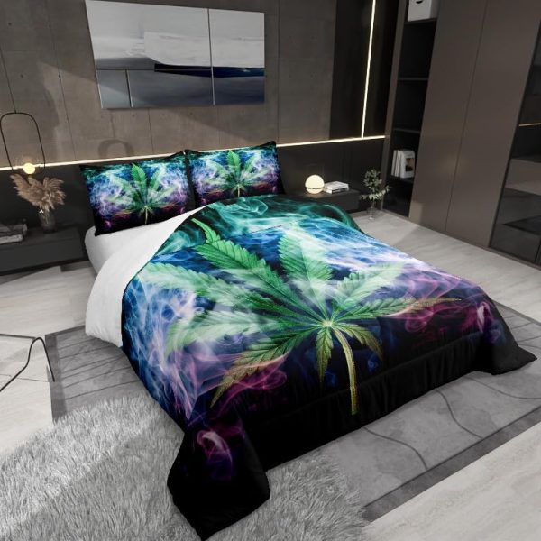 Cute Dragon Comforter Set Twin Size Mushroom Floral Butterfly Bedding Set Bedroom Decor for Kids Boys Girls Fantasy Purple Orange Wings Dragon All Season Blanket Gift Dragons Lover Son Birthday,2Pcs - Image 59