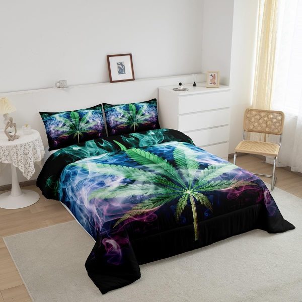 Cute Dragon Comforter Set Twin Size Mushroom Floral Butterfly Bedding Set Bedroom Decor for Kids Boys Girls Fantasy Purple Orange Wings Dragon All Season Blanket Gift Dragons Lover Son Birthday,2Pcs - Image 60