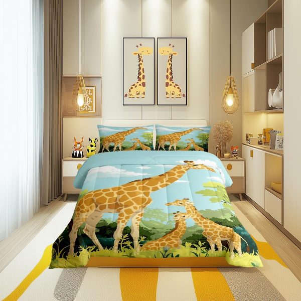 Cute Dragon Comforter Set Twin Size Mushroom Floral Butterfly Bedding Set Bedroom Decor for Kids Boys Girls Fantasy Purple Orange Wings Dragon All Season Blanket Gift Dragons Lover Son Birthday,2Pcs - Image 84