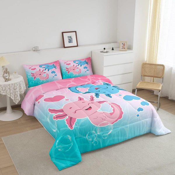 Castle Fairy African American Black Girl Comforter Set Twin Size,Pink Black Princess Girls Bedding Set,Cute Glitter Kids Quilt Set Teens Flower Star Colorful Dots Reversible Print Duvet Insert 2Pcs - Image 16