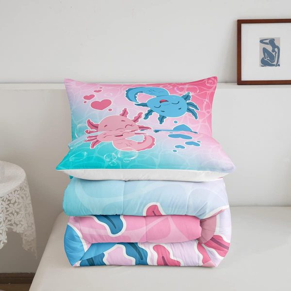 Castle Fairy African American Black Girl Comforter Set Twin Size,Pink Black Princess Girls Bedding Set,Cute Glitter Kids Quilt Set Teens Flower Star Colorful Dots Reversible Print Duvet Insert 2Pcs - Image 19