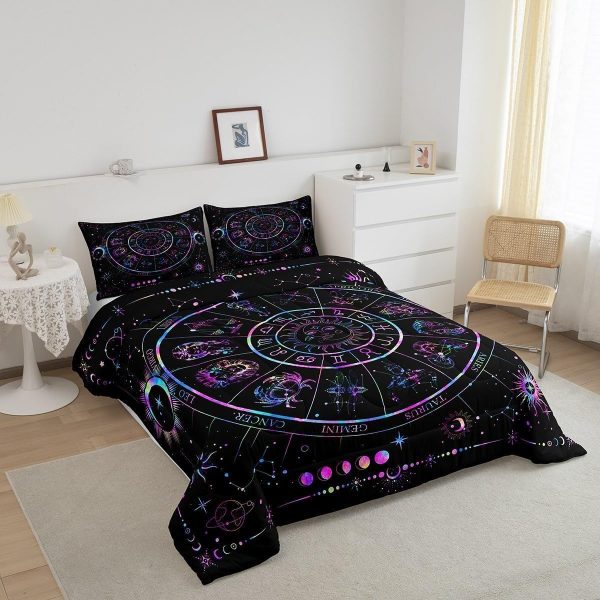Castle Fairy African American Black Girl Comforter Set Twin Size,Pink Black Princess Girls Bedding Set,Cute Glitter Kids Quilt Set Teens Flower Star Colorful Dots Reversible Print Duvet Insert 2Pcs - Image 28
